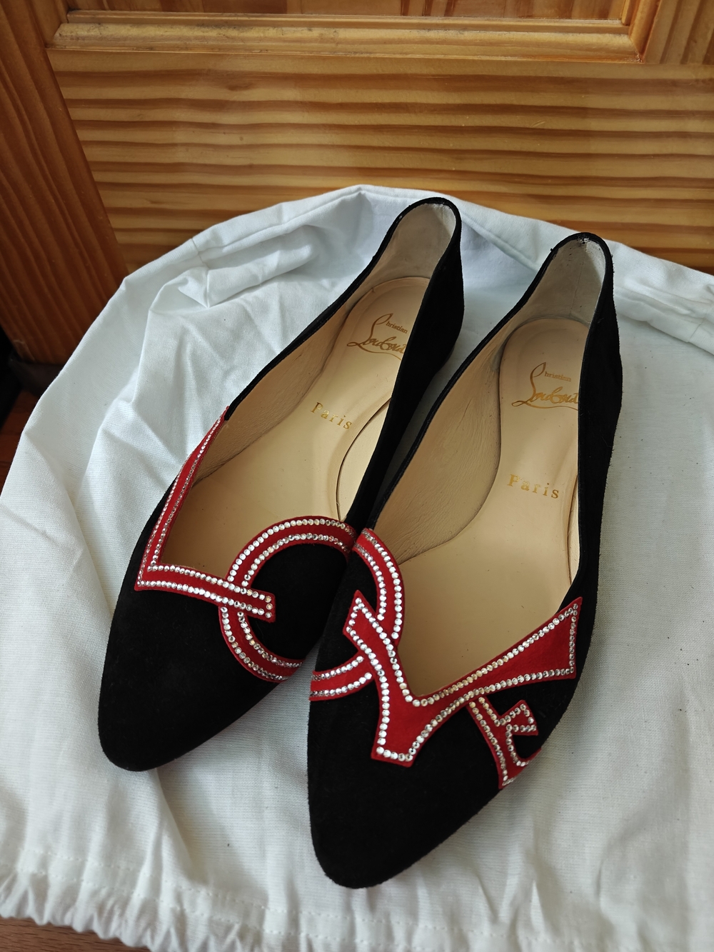 Christian Louboutin Love Strassy Flat